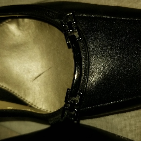 Womens 8.5 Black Leather Pumps - Picture 7 of 8